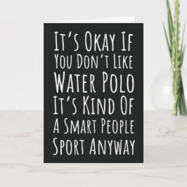 Grappige Waterpolo Kaarten Sport Speler Oudheidkun