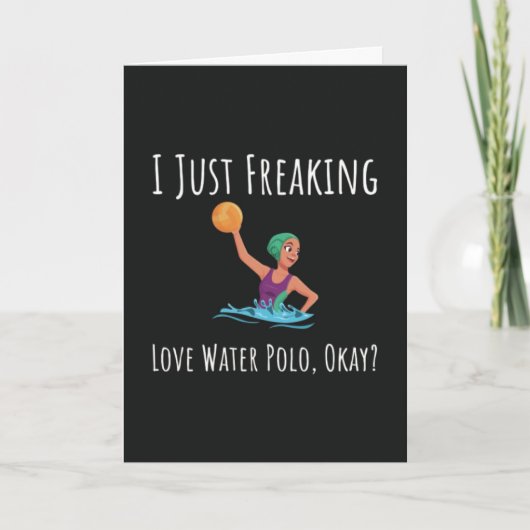 Grappige waterpolo Kaarten voor haar tiener meisje (Voorkant)