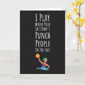 Grappige waterpolo Kaarten voor haar vrouw Humor s (Gele Bloem)