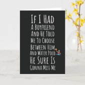 Grappige waterpolo Kaarten voor haar vrouwen meisj (Gele Bloem)