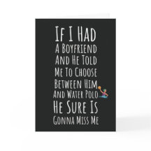 Grappige Waterpolokaarten Voor Haar Vrouwen Meisje