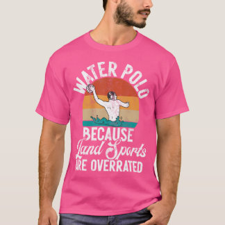 Grappige waterpolospeler en zwembadwaterpolospeler t-shirt