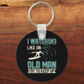 Grappige Waterski Watersportliefhebber Waterskiën Sleutelhanger (Voorkant)