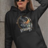 Grappige Waterverf griezelige heksen bezem Hallowe Hoodie