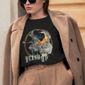 Grappige Waterverf griezelige heksen bezem Hallowe T-shirt