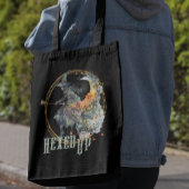 Grappige Waterverf griezelige heksen bezem Hallowe Tote Bag