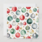 Grappige Waterverf Kattenkoor Kerst Feestdagenkaart (Achterkant)