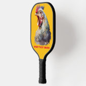 Grappige Waterverf Kip Gepersonaliseerd Pickleball Paddle (Links)