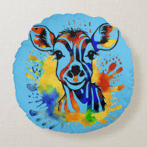 Grappige waterverf kleurrijke antilope