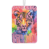 Grappige waterverf kleurrijke tijger luchtverfrisser (Achterkant)