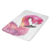 Grappige Waterverf roze flamingo geschenken liefhe Badmat (Gekanteld)