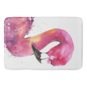 Grappige Waterverf roze flamingo geschenken liefhe Badmat (Voorkant)