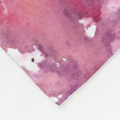 Grappige Waterverf roze flamingo geschenken liefhe Fleece Deken (Hoek)