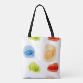 Grappige Waterverf Vissen op witte achtergrond Tote Bag (Achterkant)