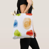 Grappige Waterverf Vissen op witte achtergrond Tote Bag (Dichtbij)