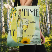 Grappige Waterverf wijnoma Tote Bag