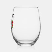 Grappige Waxwing wijnclub Birdorable Wijnglas Zonder Voet (Links)