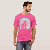 Grappige wc-Humor weerwolf of wolf huilen bij de T-shirt (Voorkant volledig)