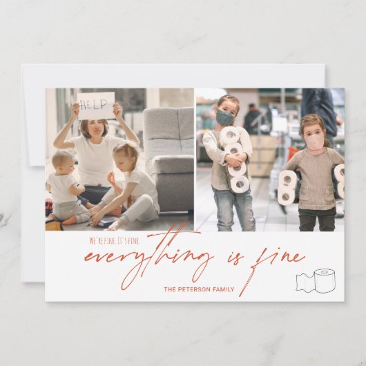 Grappige wc rol 2020 fijn 2 foto's raster sinaasap kaart (Voorkant)