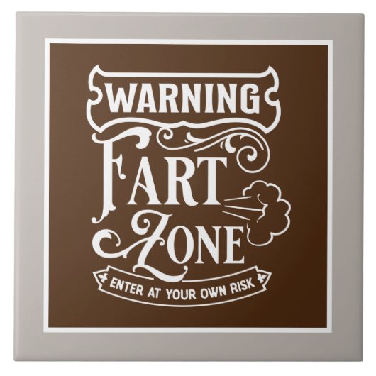 grappige wc-woordkunst tegeltje (Voorkant)