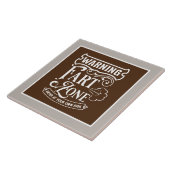 grappige wc-woordkunst tegeltje (Zijkant)