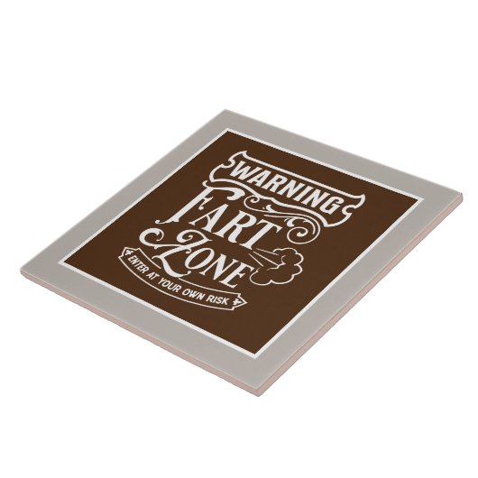 grappige wc-woordkunst tegeltje (Zijkant)