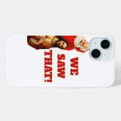 Grappige “We Saw That” Kerstman en Jezus Design Case-Mate iPhone Case (Achterkant (horizontaal))