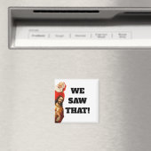 Grappige “We Saw That” Kerstman en Jezus Design Magneet (Insitu (Vaatwasser))