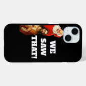 Grappige “We Zagen Dat” Kerstman en Jezus Design Case-Mate iPhone Case (Achterkant (horizontaal))