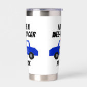 Grappige Wee-Woo Auto Cartoon Mok  Geïsoleerde Drinkbeker (Links)