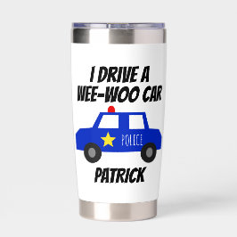 Grappige Wee-Woo Auto Cartoon Mok Geïsoleerde Drinkbeker