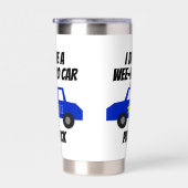 Grappige Wee-Woo Auto Cartoon Mok  Geïsoleerde Drinkbeker (Rechts)