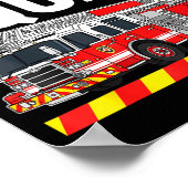Grappige Wee Woo Squad Brandweer Brandweerman Fi Poster (Hoek)