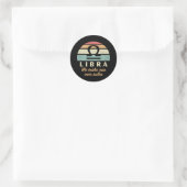 Grappige Weegschaal Zodiac Regels Ronde Sticker (Tas)