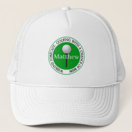 Grappige Weekend Forecast Golf Ball Baseball Trucker Pet