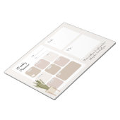 Grappige weekplanner met Plant Notitieblok (Schuin)