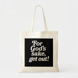 Grappige 'Wegwezen' Boodschappentas Tote Bag