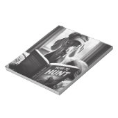 Grappige Weimaraner die een boek leest over hoe te Notitieblok (Linkerzijde)