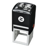 Grappige Weimaraner die een boek leest over hoe te Zelfinktende Stempel (Product)