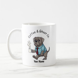 Grappige Weimaraner-hond Zakelijke Pak Koffie Koffiemok