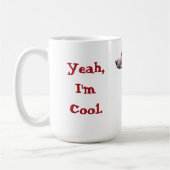 Grappige Weimaraner in Kersttrui Koffiemok (Links)