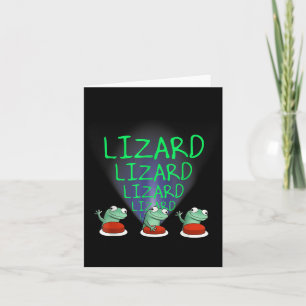 Grappige Weirdcore Dier Vrouwen Mannen Hagedis Liz Kaart