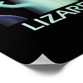 Grappige Weirdcore Dier Vrouwen Mannen Hagedis Liz Poster (Hoek)