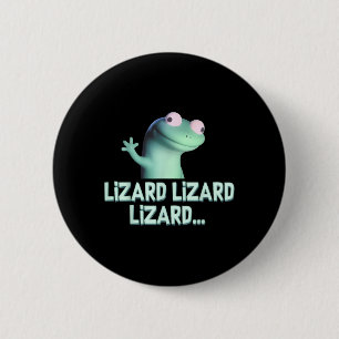 Grappige Weirdcore Dier Vrouwen Mannen Hagedis Liz Ronde Button 5,7 Cm