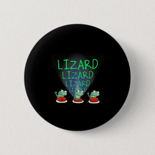 Grappige Weirdcore Dier Vrouwen Mannen Hagedis Liz Ronde Button 5,7 Cm
