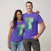Grappige Weirdcore Hagedis Meme Derpy Reptiel Dier T-shirt (Unisex)