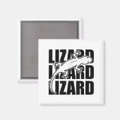 Grappige Weirdcore Lizard Lizard Meme Animal W Magneet (Voorkant / Achterkant)