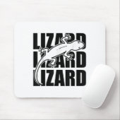 Grappige Weirdcore Lizard Lizard Meme Animal W Muismat (Met muis)