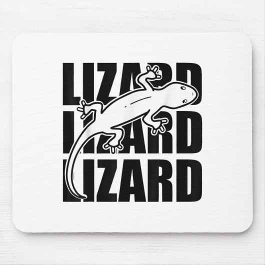 Grappige Weirdcore Lizard Lizard Meme Animal W Muismat (Voorkant)