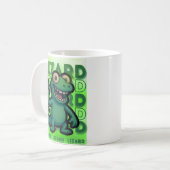 Grappige Weirdcore Lizard Lizard Meme Koffiemok (Voorkant links)